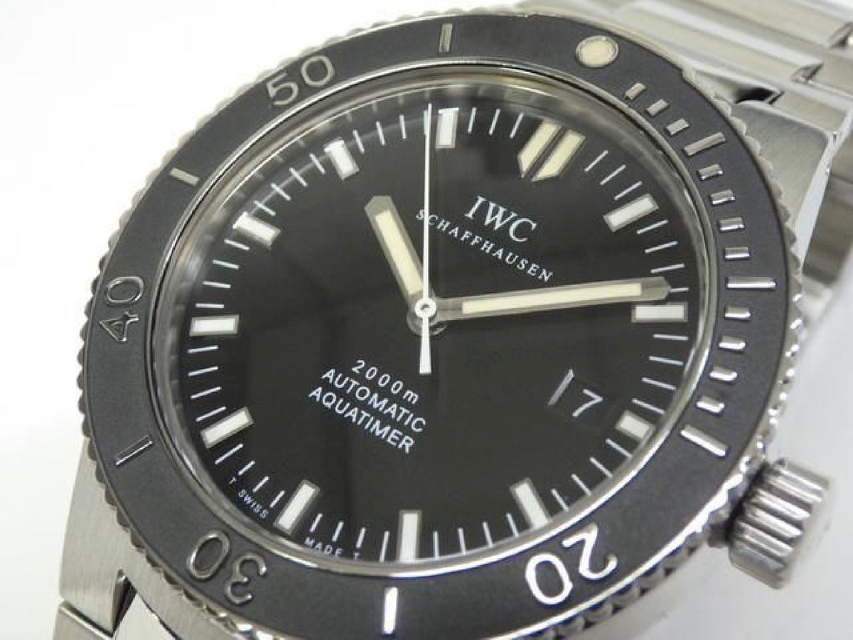 IWC GST Aquatimer roestvrij staal 3536-002 fish Crown Heren 193346073 hannari-shop