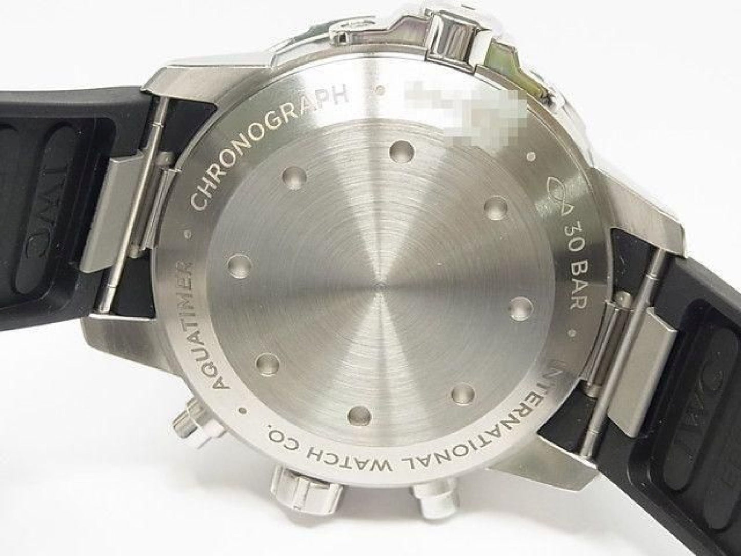 IWC Aquatimer Chronograph zwarte IW376803 authentieke armband heren 193350077 hannari-shop