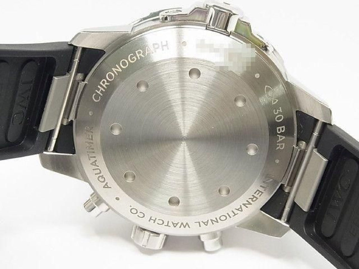 IWC Aquatimer Chronograph zwarte IW376803 authentieke armband heren 193350077 hannari-shop