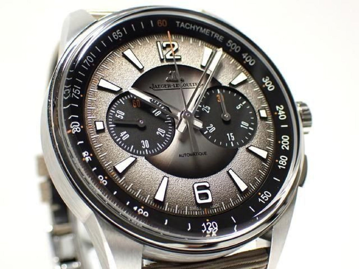 JAEGER LECOULTRE Polaris Chronograph gray Genuine goods SS Bracelet '23 Mens 193358909 hannari-shop