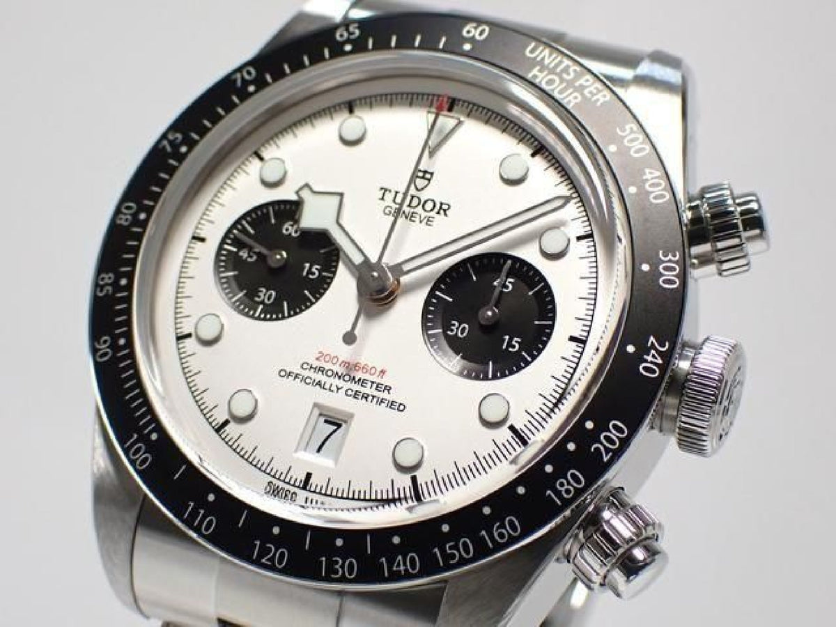 TUDOR Black Bay Chrono Opaline x black 79360N new buckle '25 Mens 193484008 hannari-shop