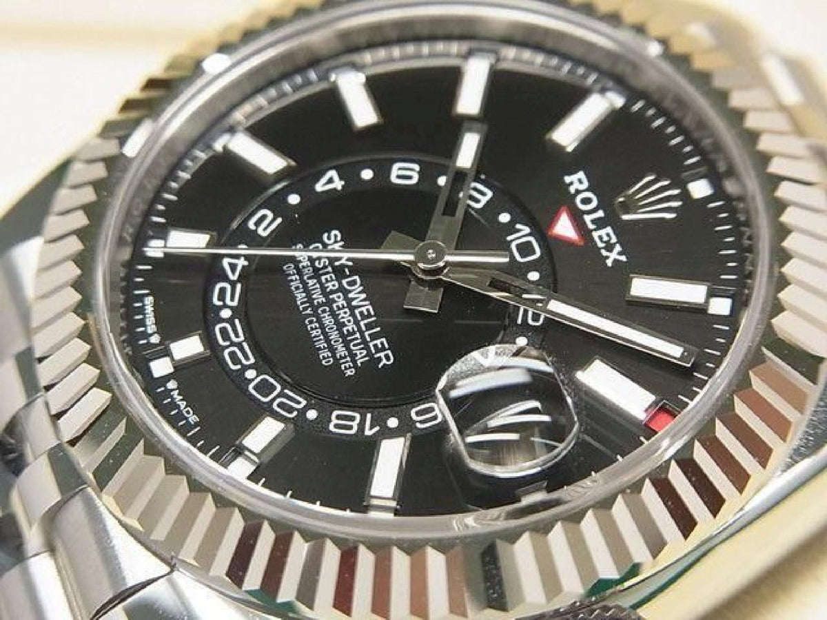 ROLEX Sky-Dweller black 336934 Jubilee Bracelet Specification unused Mens 193487827 hannari-shop