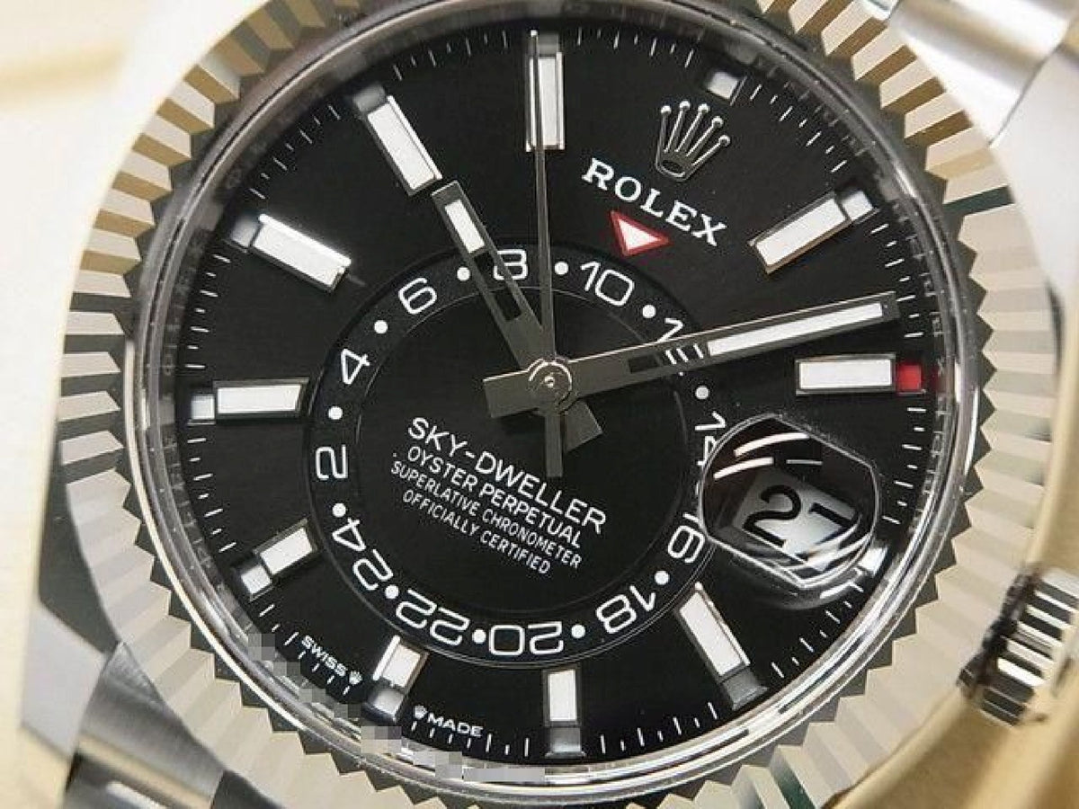 ROLEX Sky-Dweller black 336934 Jubilee Bracelet Specification unused Mens 193487827 hannari-shop