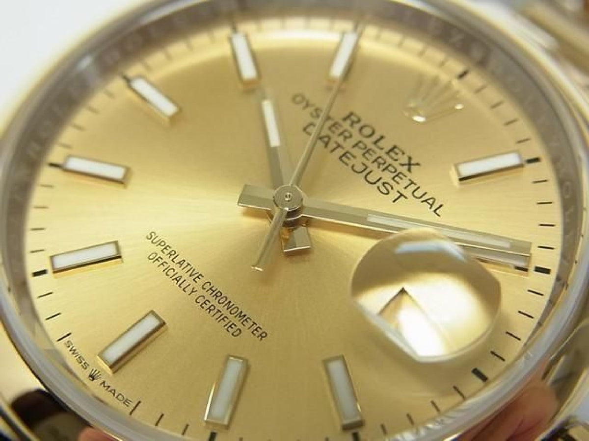 ROLEX Datejust36 SS xYG champagne Ref.126203 Mens 193492858 hannari-shop