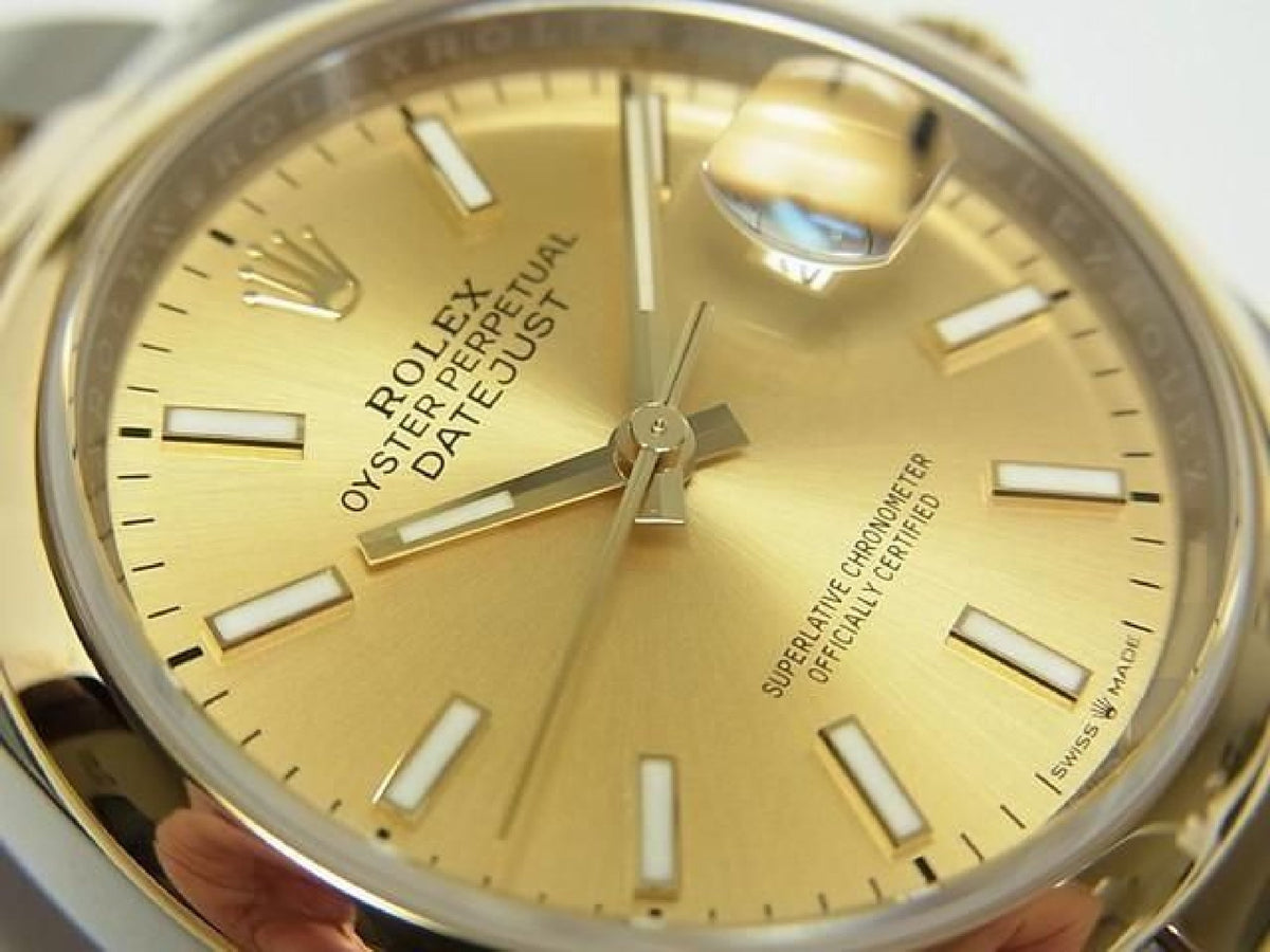 ROLEX Datejust36 SS xYG champagne Ref.126203 Mens 193492858 hannari-shop