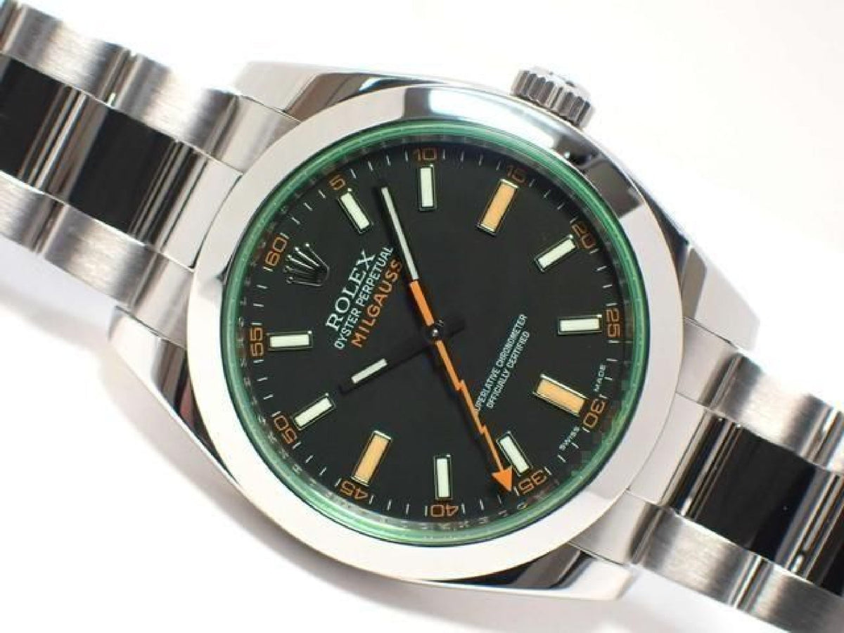 ROLEX Milgauss green glass 116400GV V series '09 Mens 193492972 hannari-shop