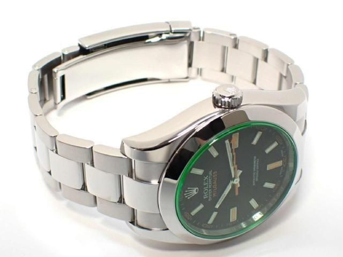 ROLEX Milgauss green glass 116400GV V series '09 Mens 193492972 hannari-shop