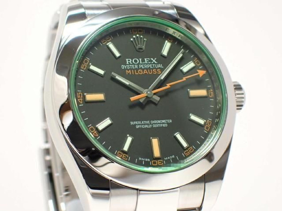 ROLEX Milgauss green glass 116400GV V series '09 Mens 193492972 hannari-shop