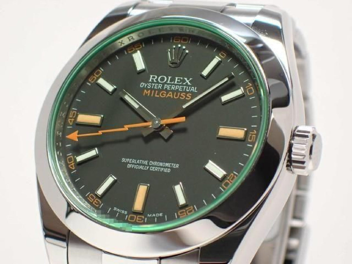 ROLEX Milgauss green glass 116400GV V series '09 Mens 193492972 hannari-shop