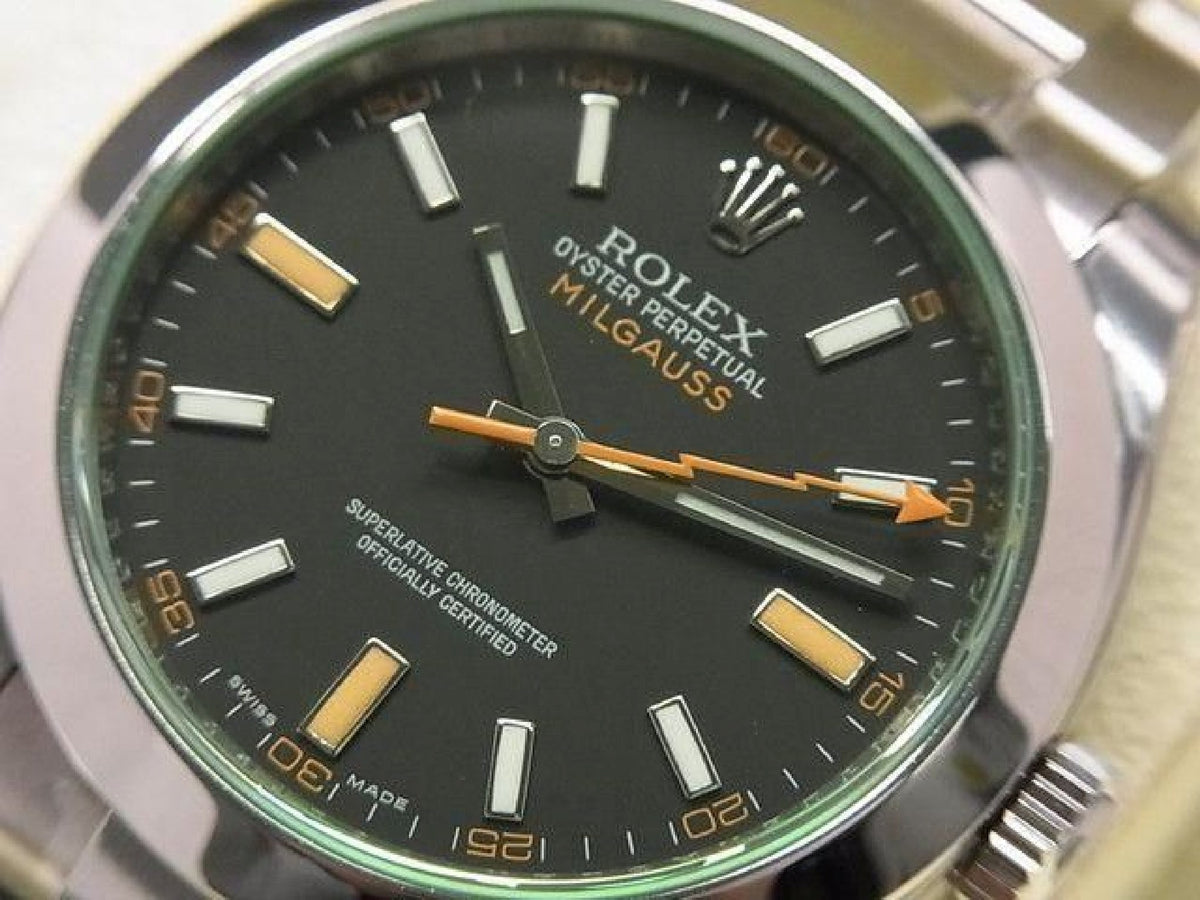 ROLEX Milgauss  black 116400GV V series protective seal unused Mens 193493885 hannari-shop