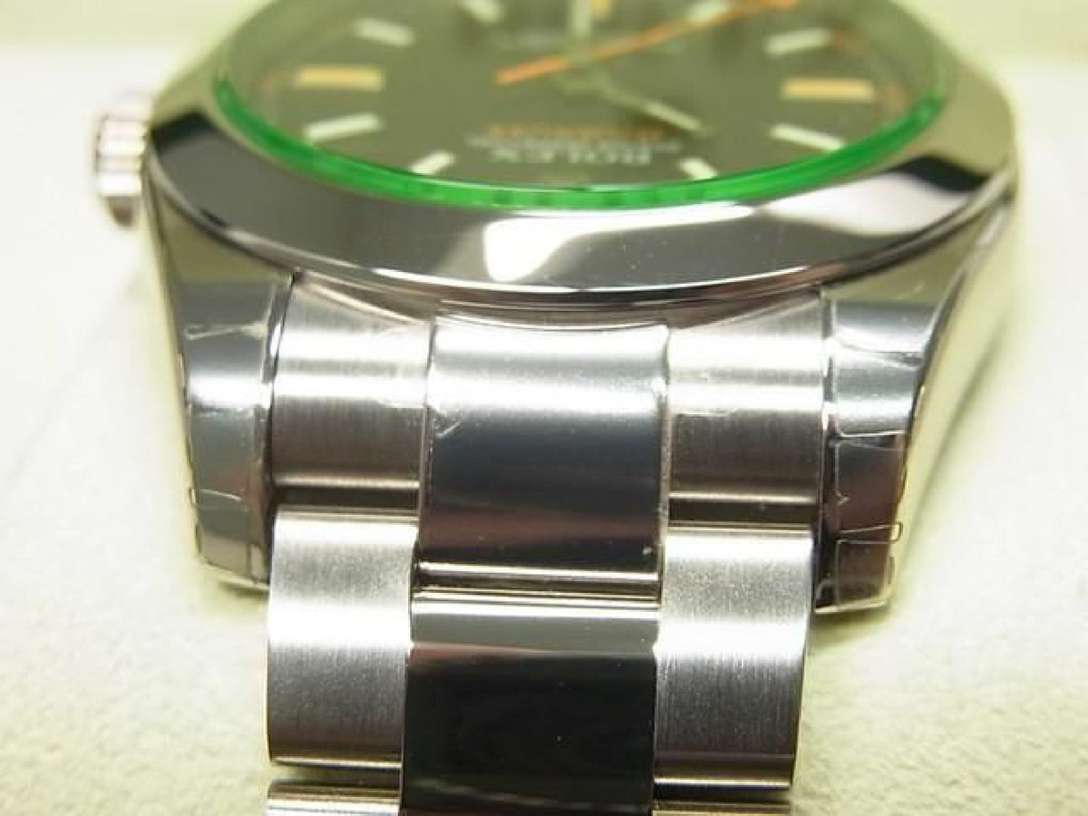ROLEX Milgauss  black 116400GV V series protective seal unused Mens 193493885 hannari-shop
