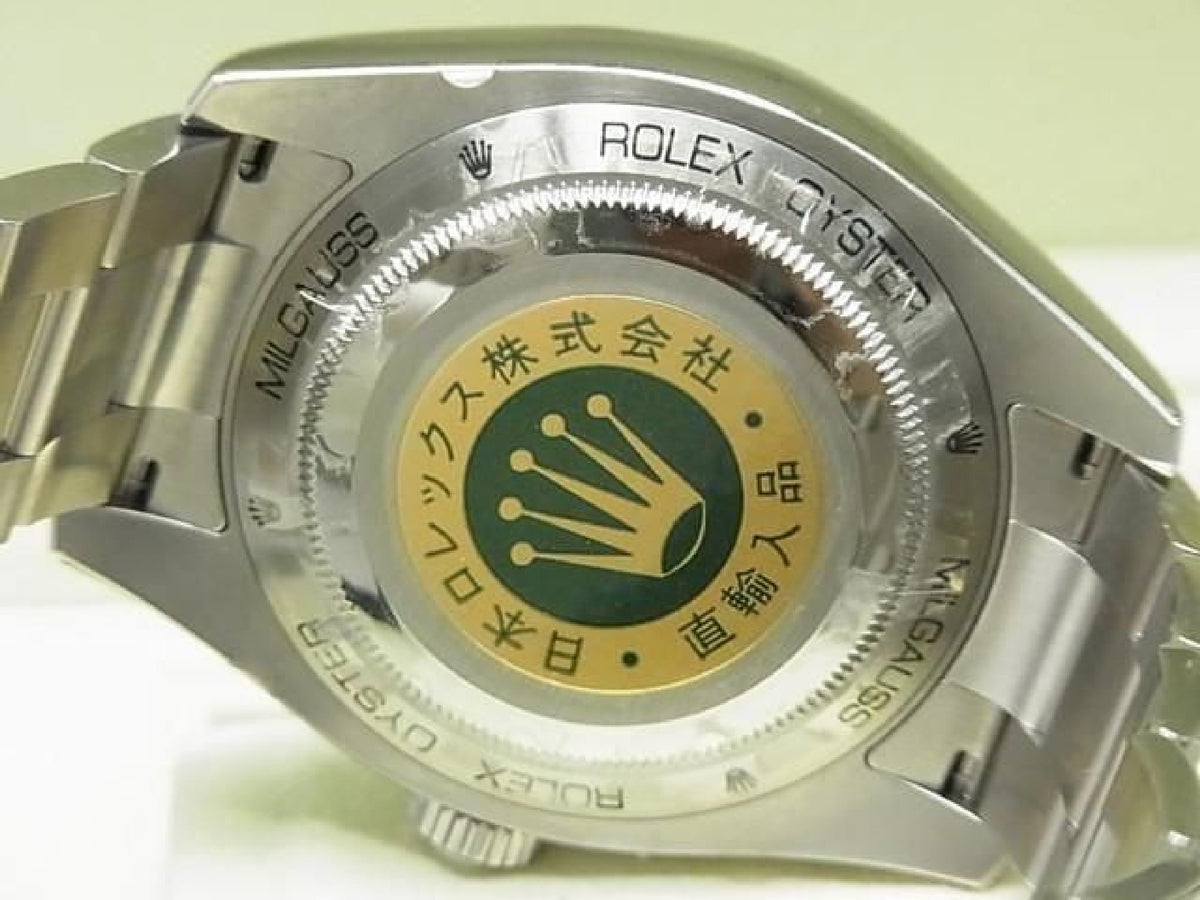 ROLEX Milgauss  black 116400GV V series protective seal unused Mens 193493885 hannari-shop
