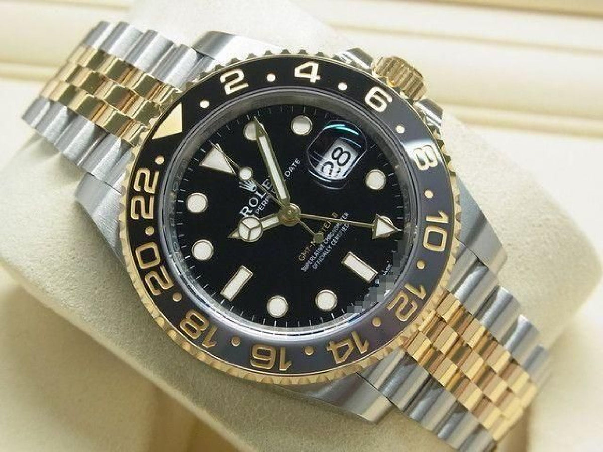 ROLEX GMT MasterII SS xYG combination black/ gray bezel 126713GRNR '26 purchased Mens 193531858 hannari-shop