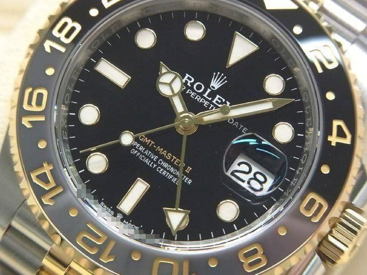 ROLEX GMT MasterII SS xYG combination black/ gray bezel 126713GRNR '26 purchased Mens 193531858 hannari-shop