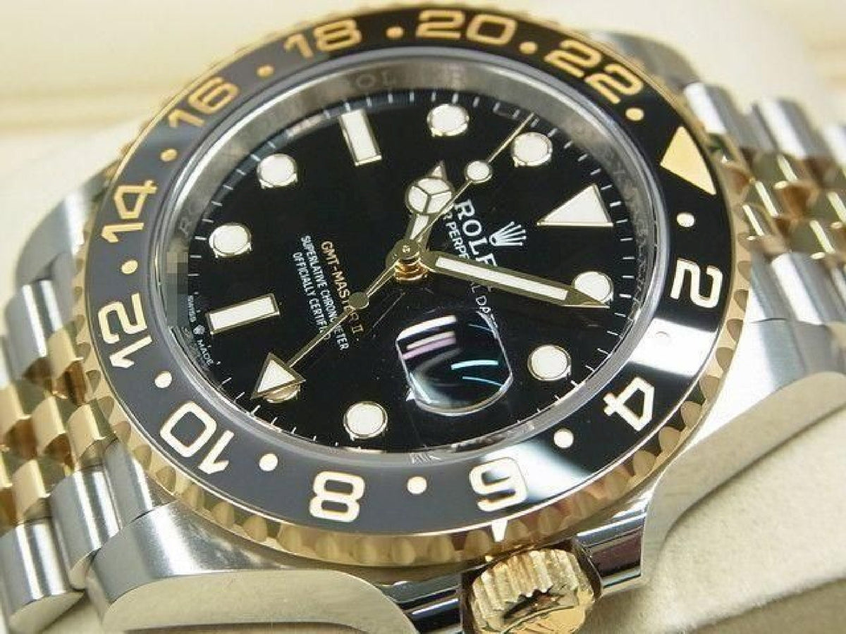 ROLEX GMT MasterII SS xYG combination black/ gray bezel 126713GRNR '26 purchased Mens 193531858 hannari-shop