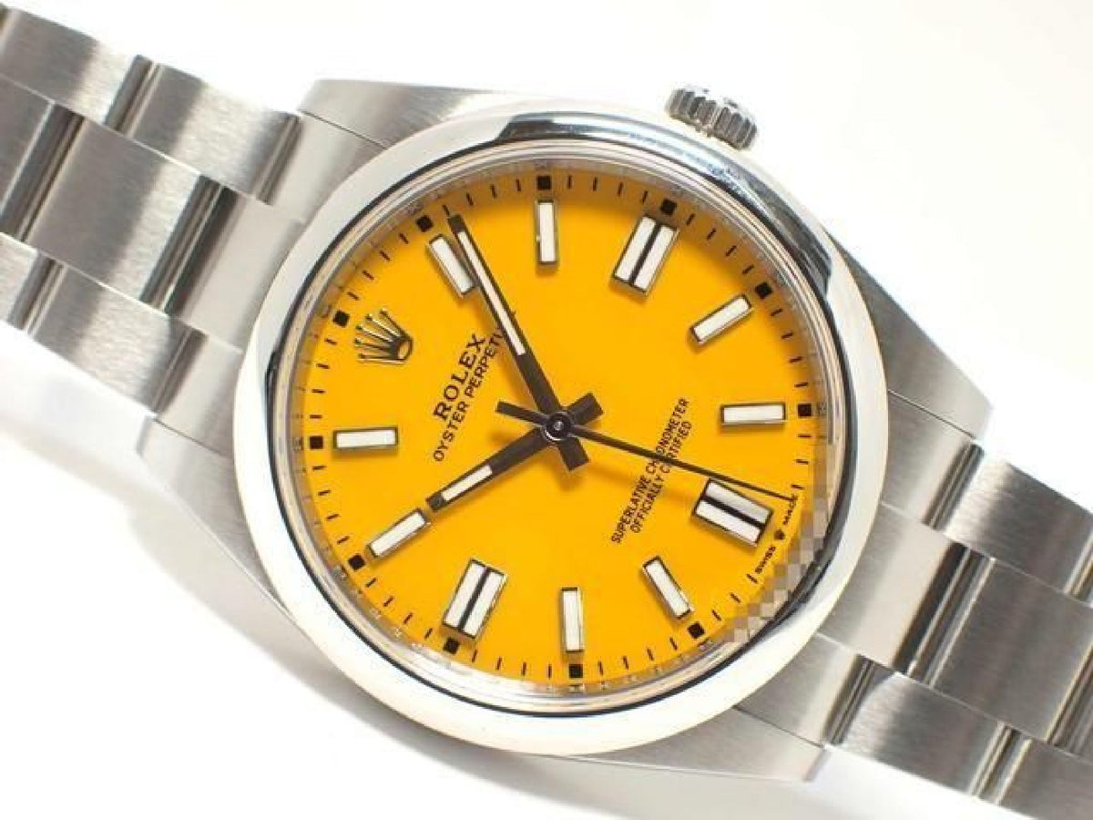 ROLEX Oyster PERPETUAL 41 yellow 124300 Mens 193577041 hannari-shop