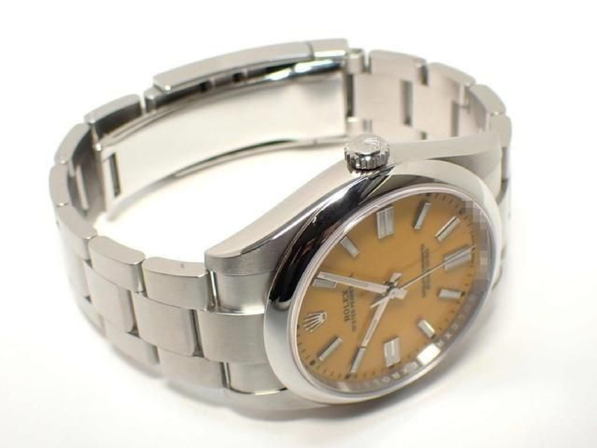 ROLEX Oyster PERPETUAL 41 yellow 124300 Mens 193577041 hannari-shop