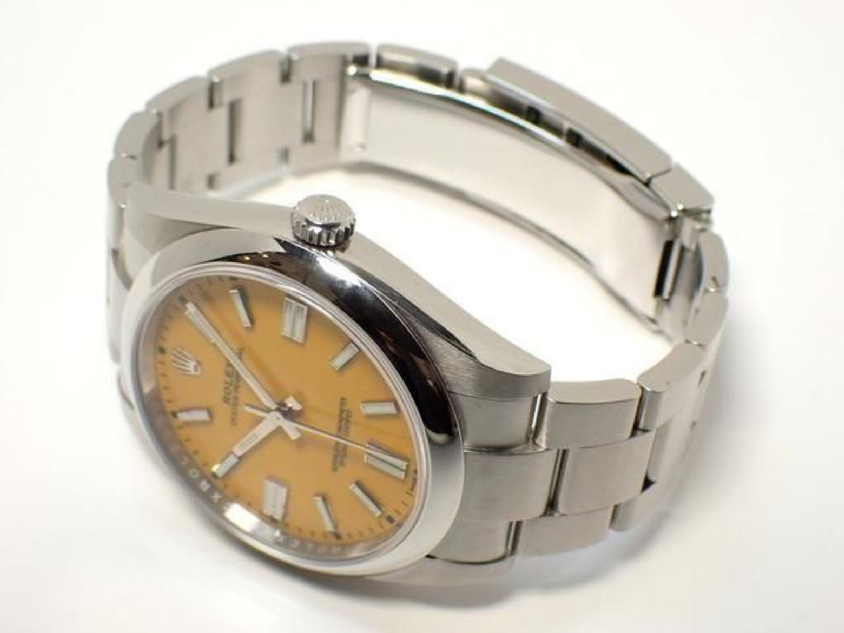 ROLEX Oyster PERPETUAL 41 yellow 124300 Mens 193577041 hannari-shop