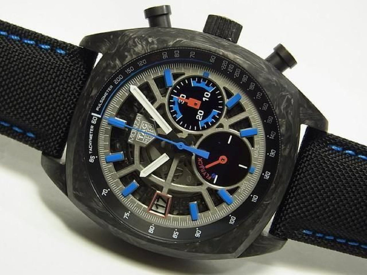 TAG HEUER Monza Flyback Chrono meter limited edition Mens 193592112 hannari-shop