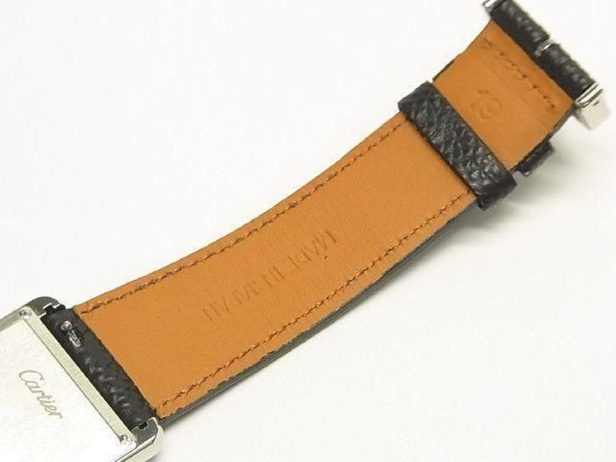 CARTIER Tank Must watch LM quartz black WSTA0108 Womens 193592986 hannari-shop