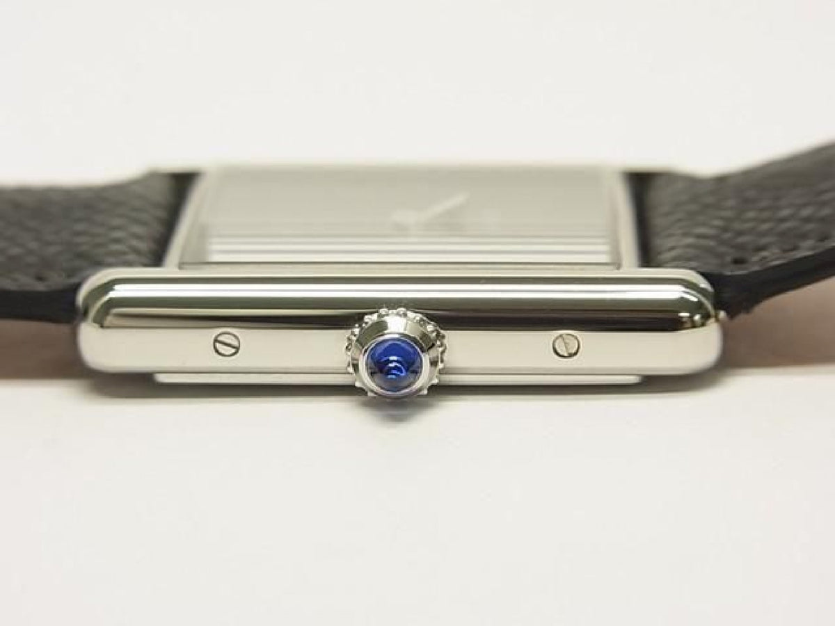 CARTIER Tank Must watch LM quartz black WSTA0108 Womens 193592986 hannari-shop