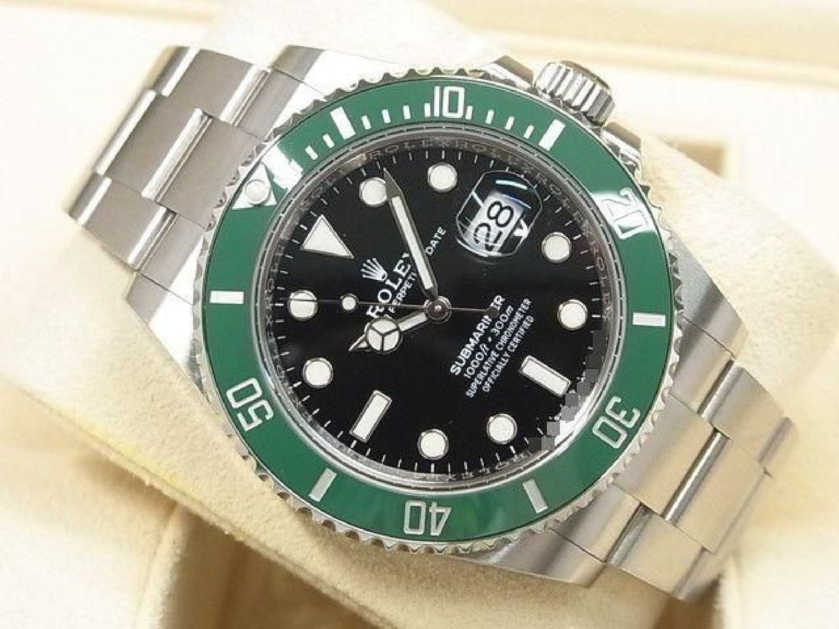 ROLEX Submariner date grøn bezel 126610LV '22 købt Herre 193897908 hannari-shop