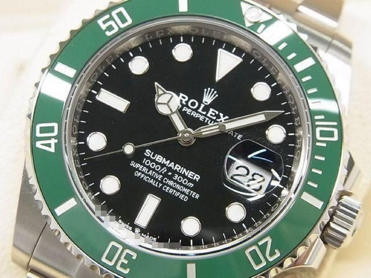 ROLEX Submariner date grøn bezel 126610LV '22 købt Herre 193897908 hannari-shop