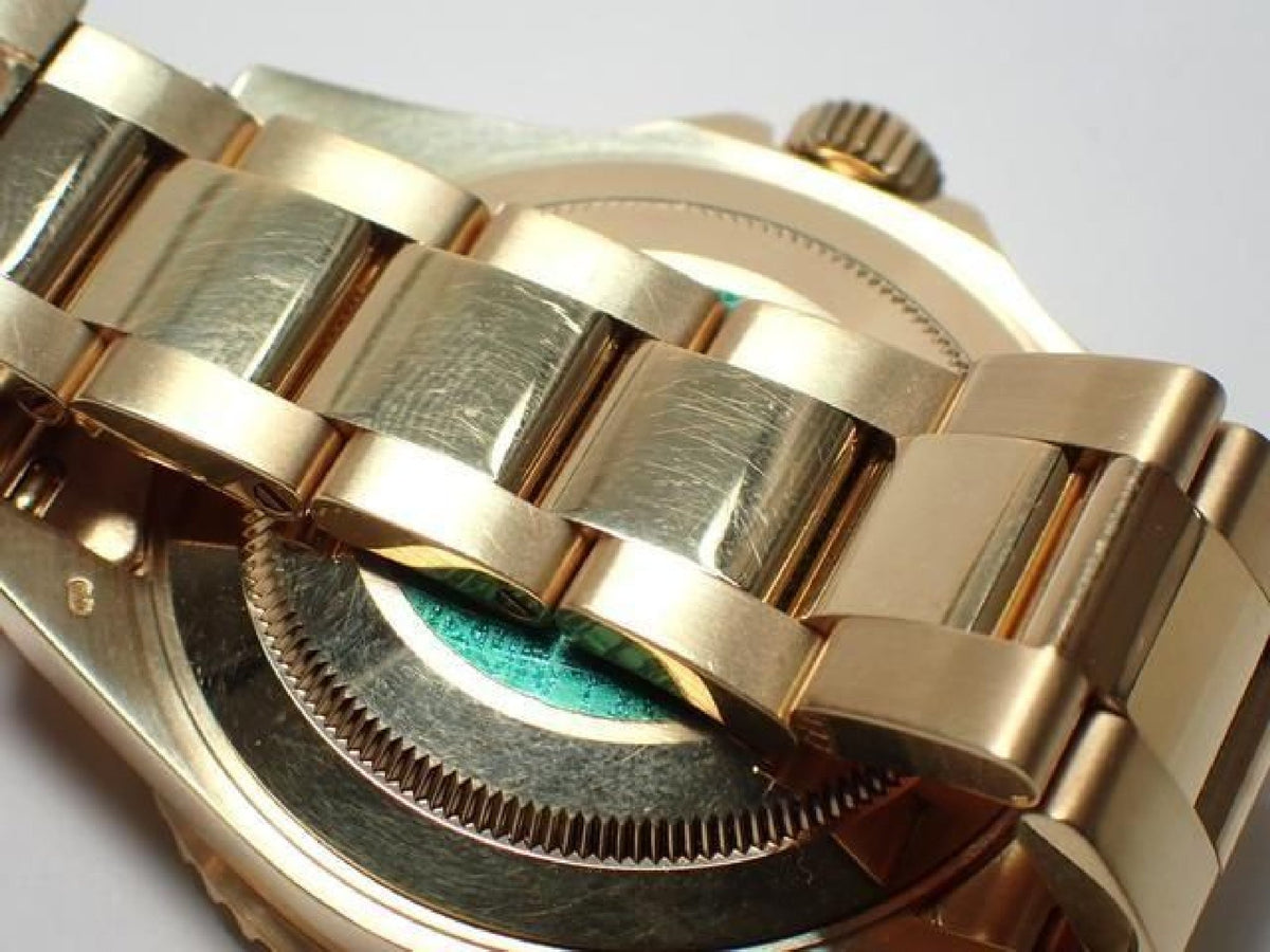 ROLEX Submariner date 18KYG cadran bleu série Y Homme 193904225 hannari-shop