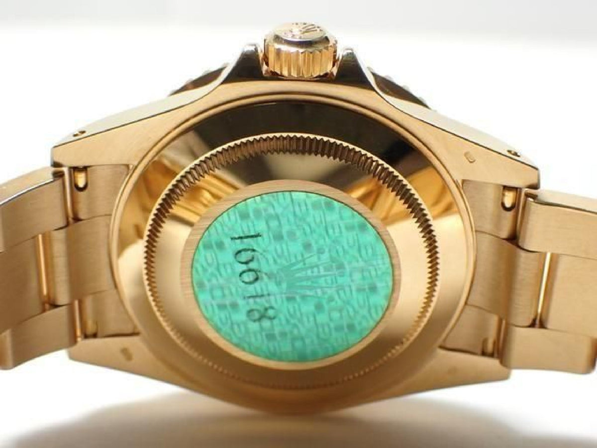 ROLEX Submariner date 18KYG cadran bleu série Y Homme 193904225 hannari-shop