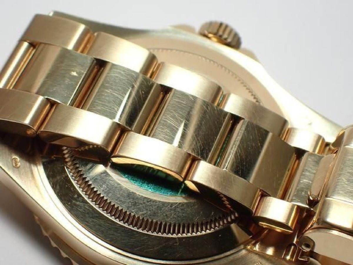 ROLEX Submariner date 18KYG cadran bleu série Y Homme 193904225 hannari-shop