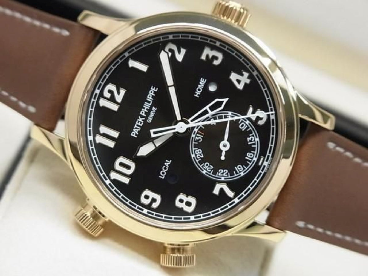 PATEK PHILIPPE Calatoraba Pilot's Travel Time medium 18KRG 7234R-001 Genuine goods Mens 193914877 hannari-shop