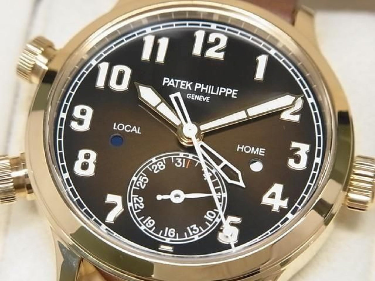 PATEK PHILIPPE Calatoraba Pilot's Travel Time medium 18KRG 7234R-001 Genuine goods Mens 193914877 hannari-shop