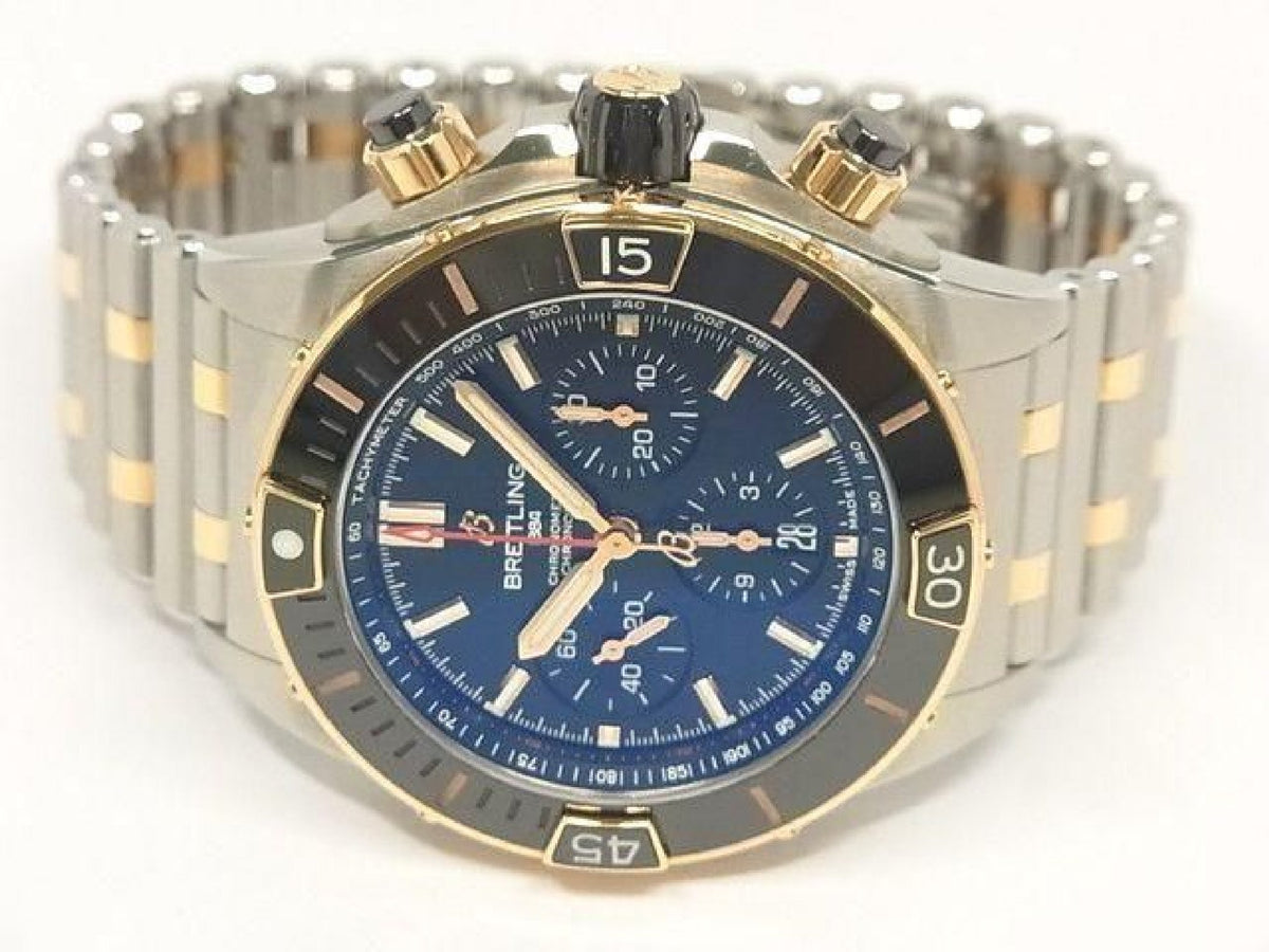 بريتلينغ سوبر كرونو مات B01 44 SS × ذهب أحمر UB0136 مواصفات السوار للرجال 193917457 hannari-shop