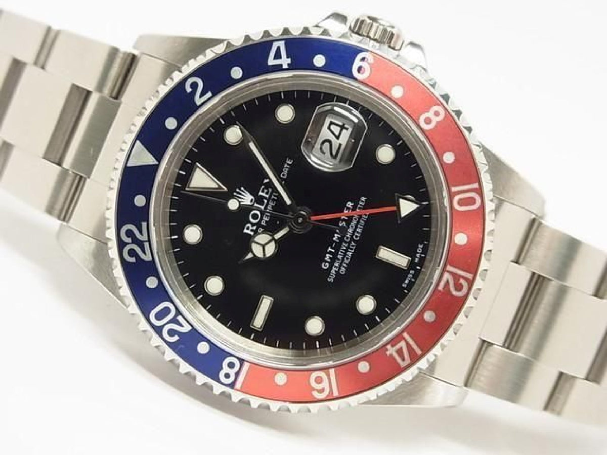 ROLEX GMT Master rød blå bezel 16700 sidsteA Serial Herre 193990744 hannari-shop