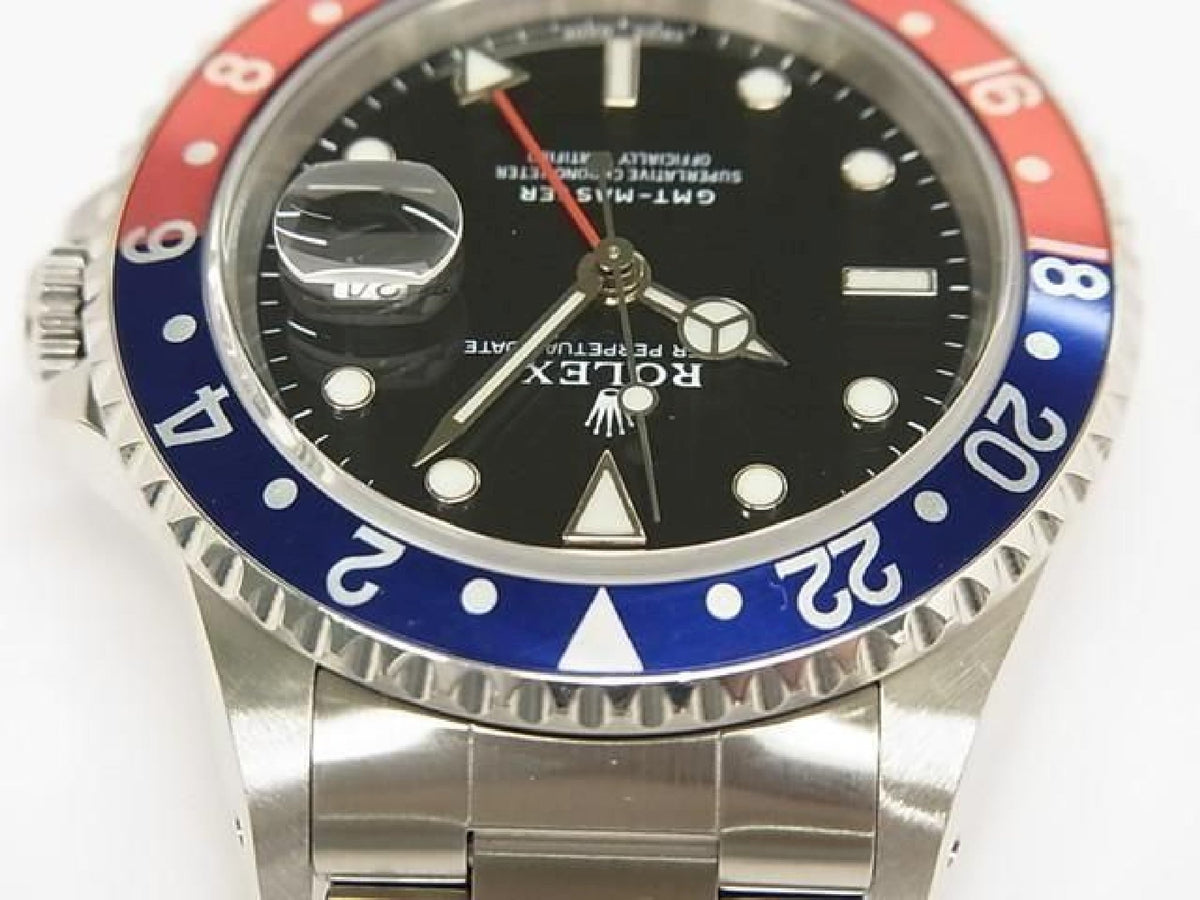 ROLEX GMT Master rød blå bezel 16700 sidsteA Serial Herre 193990744 hannari-shop