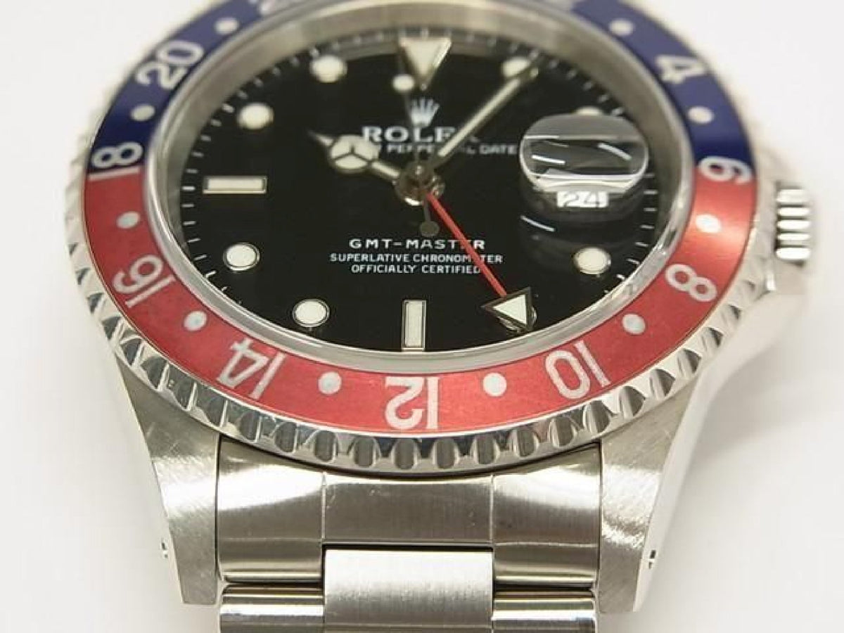 ROLEX GMT Master rød blå bezel 16700 sidsteA Serial Herre 193990744 hannari-shop