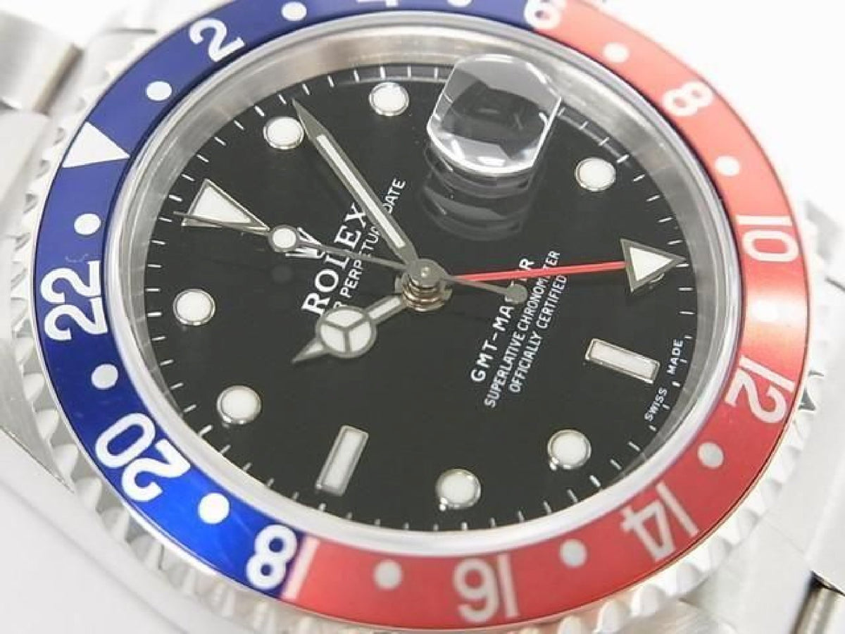 ROLEX GMT Master rød blå bezel 16700 sidsteA Serial Herre 193990744 hannari-shop