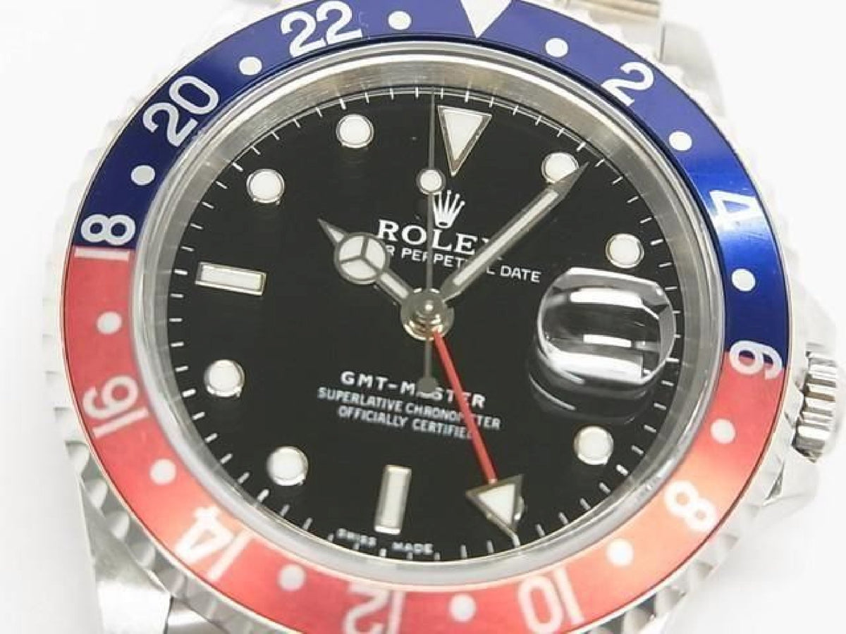ROLEX GMT Master rød blå bezel 16700 sidsteA Serial Herre 193990744 hannari-shop