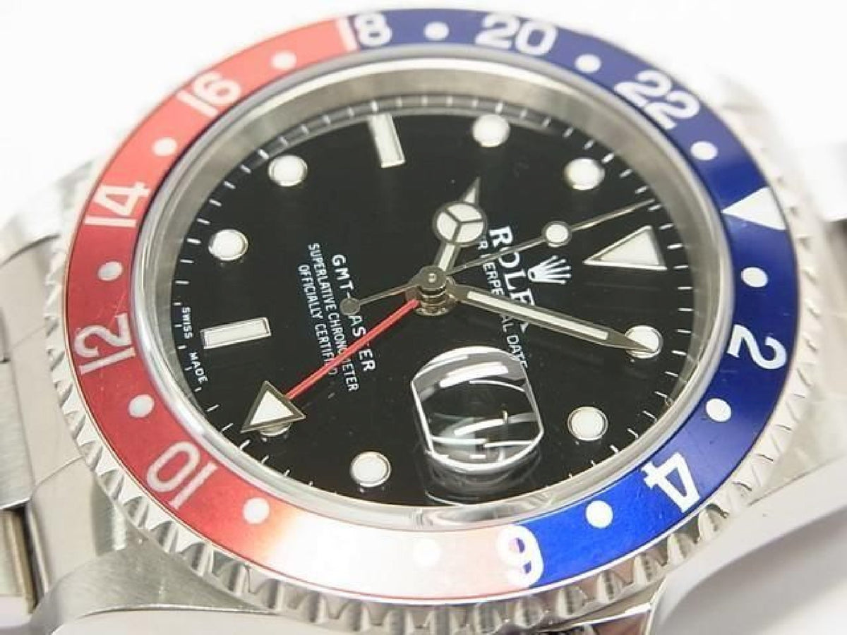 ROLEX GMT Master rød blå bezel 16700 sidsteA Serial Herre 193990744 hannari-shop