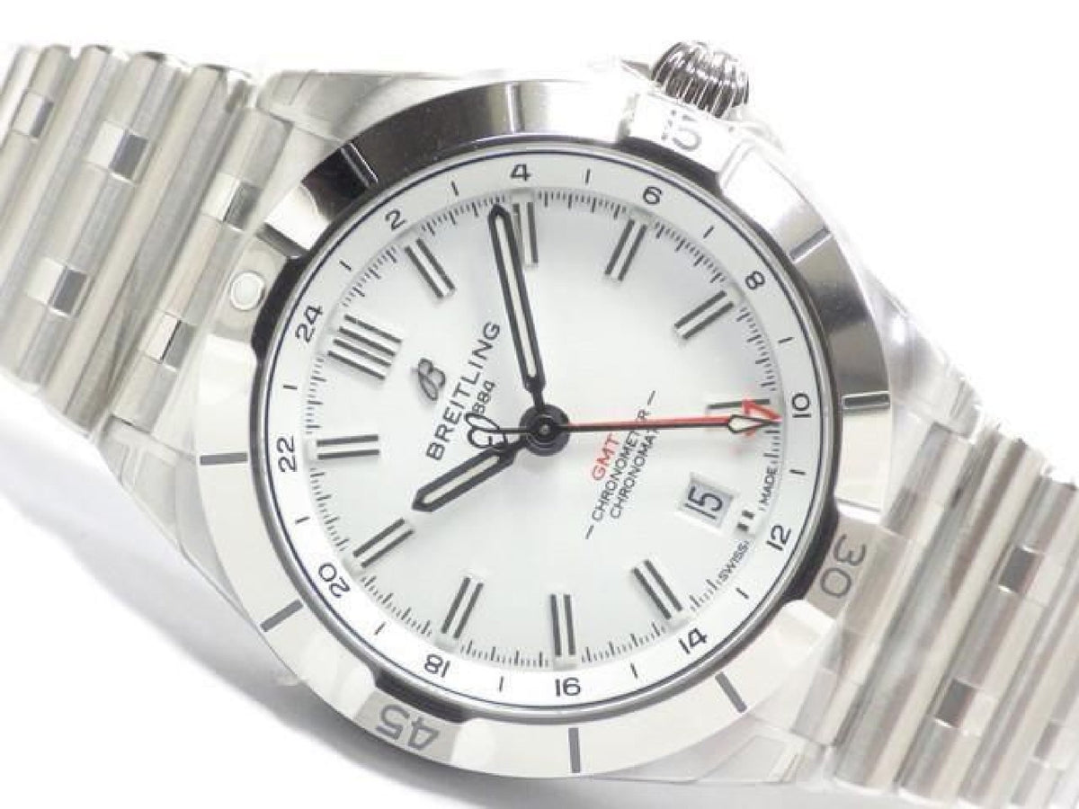 BREITLING Chrono Mat Automatic GMT 40 white A32398101A1A1 Mens 194013854 hannari-shop