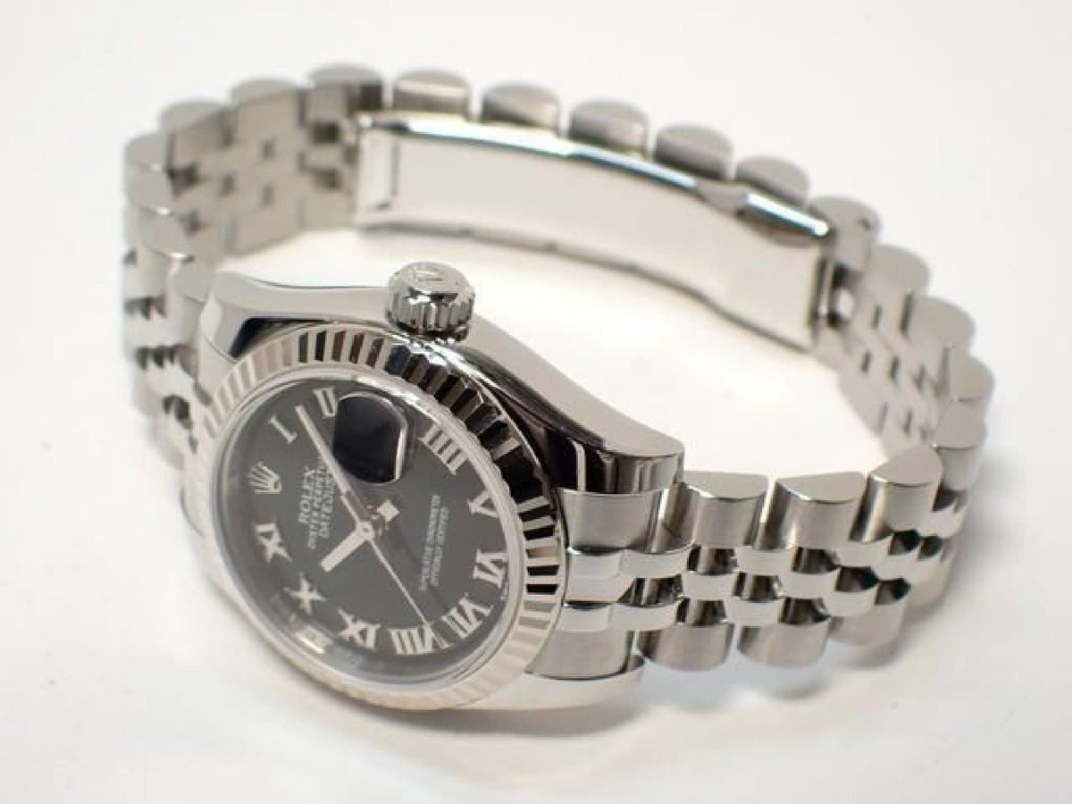 ROLEX Lady Datejust Black Roman 179174 '13 Womens 194022347 hannari-shop