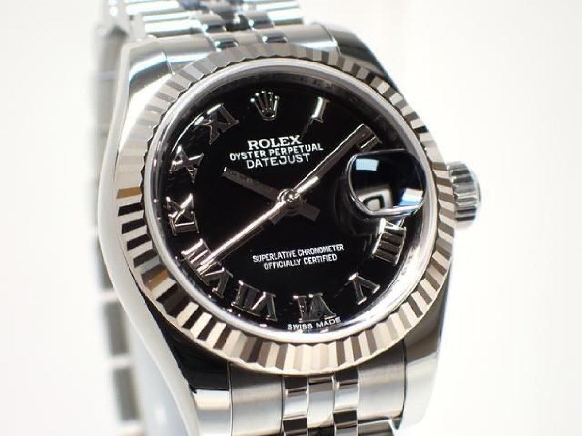 ROLEX Lady Datejust Black Roman 179174 '13 Womens 194022347 hannari-shop