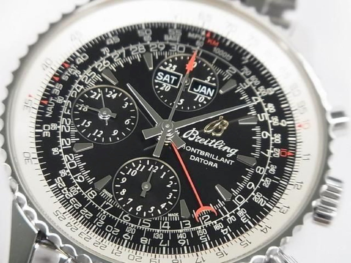 BREITLING Montbrillant Datora sort A21330 armbåndsspecifikation herre 194221755 hannari-shop