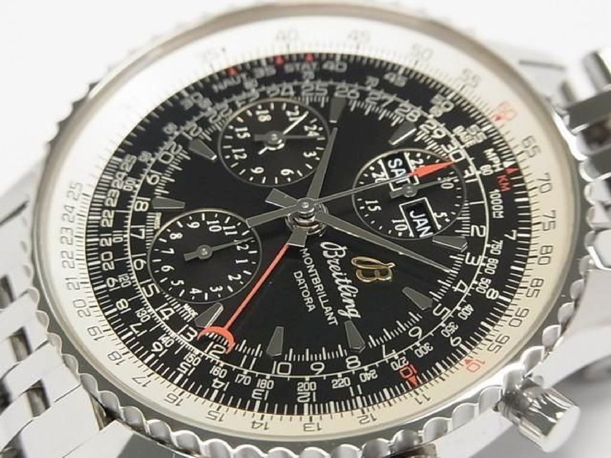 BREITLING Montbrillant Datora sort A21330 armbåndsspecifikation herre 194221755 hannari-shop