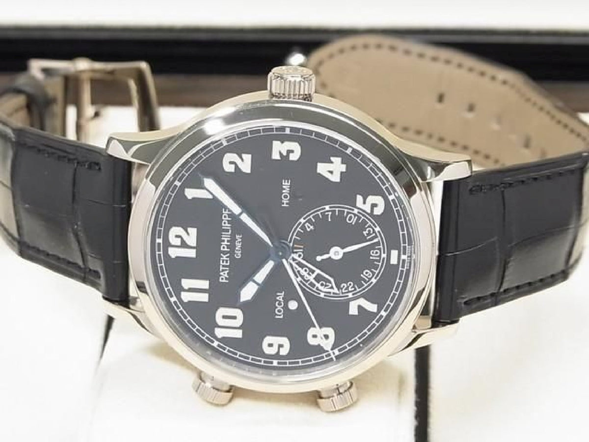 PATEK PHILIPPE Calatoraba Pilot's Travel Time 18KWG 5524G-001 Mens 194222577 hannari-shop