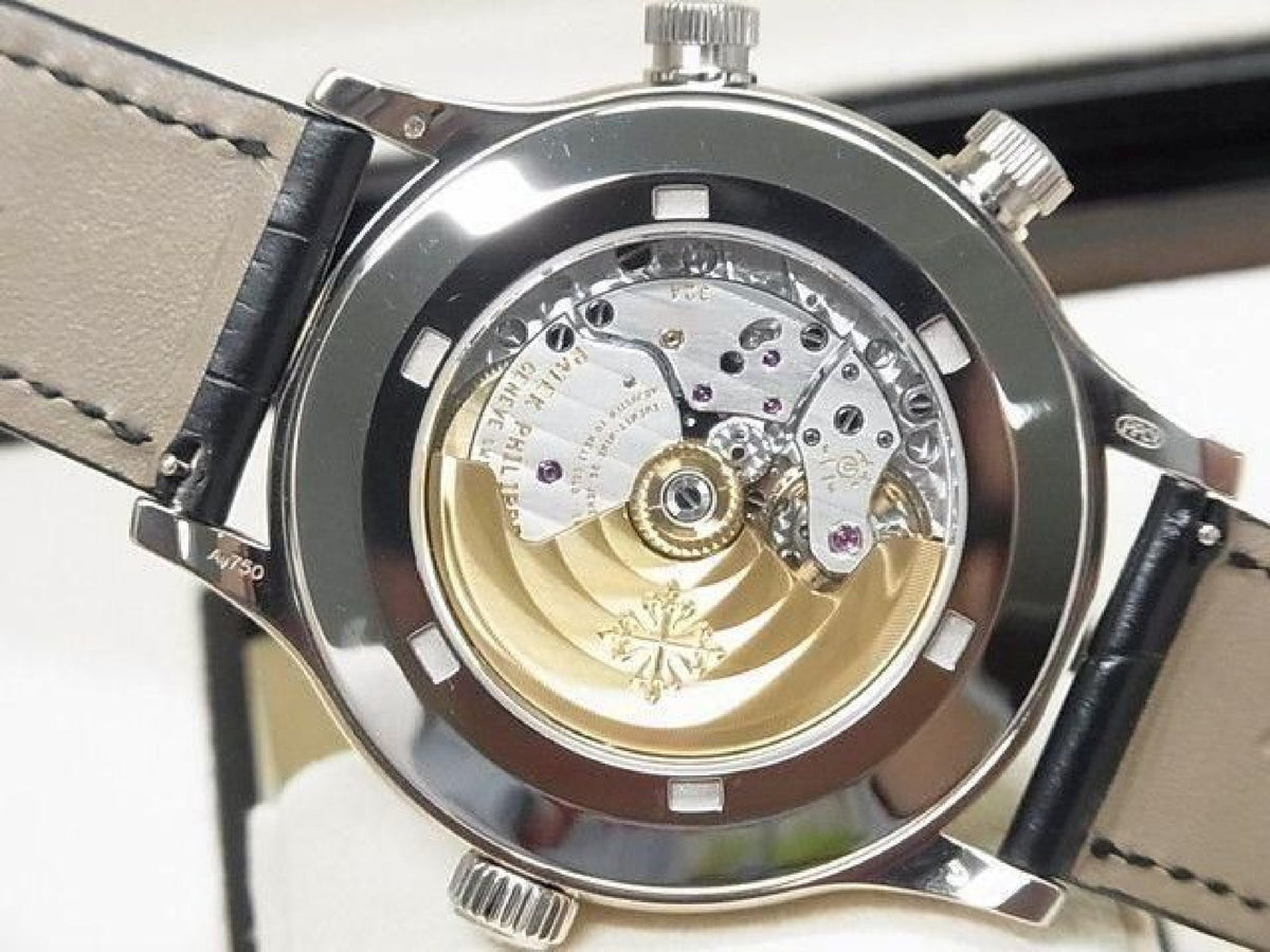 PATEK PHILIPPE Calatoraba Pilot's Travel Time 18KWG 5524G-001 Mens 194222577 hannari-shop