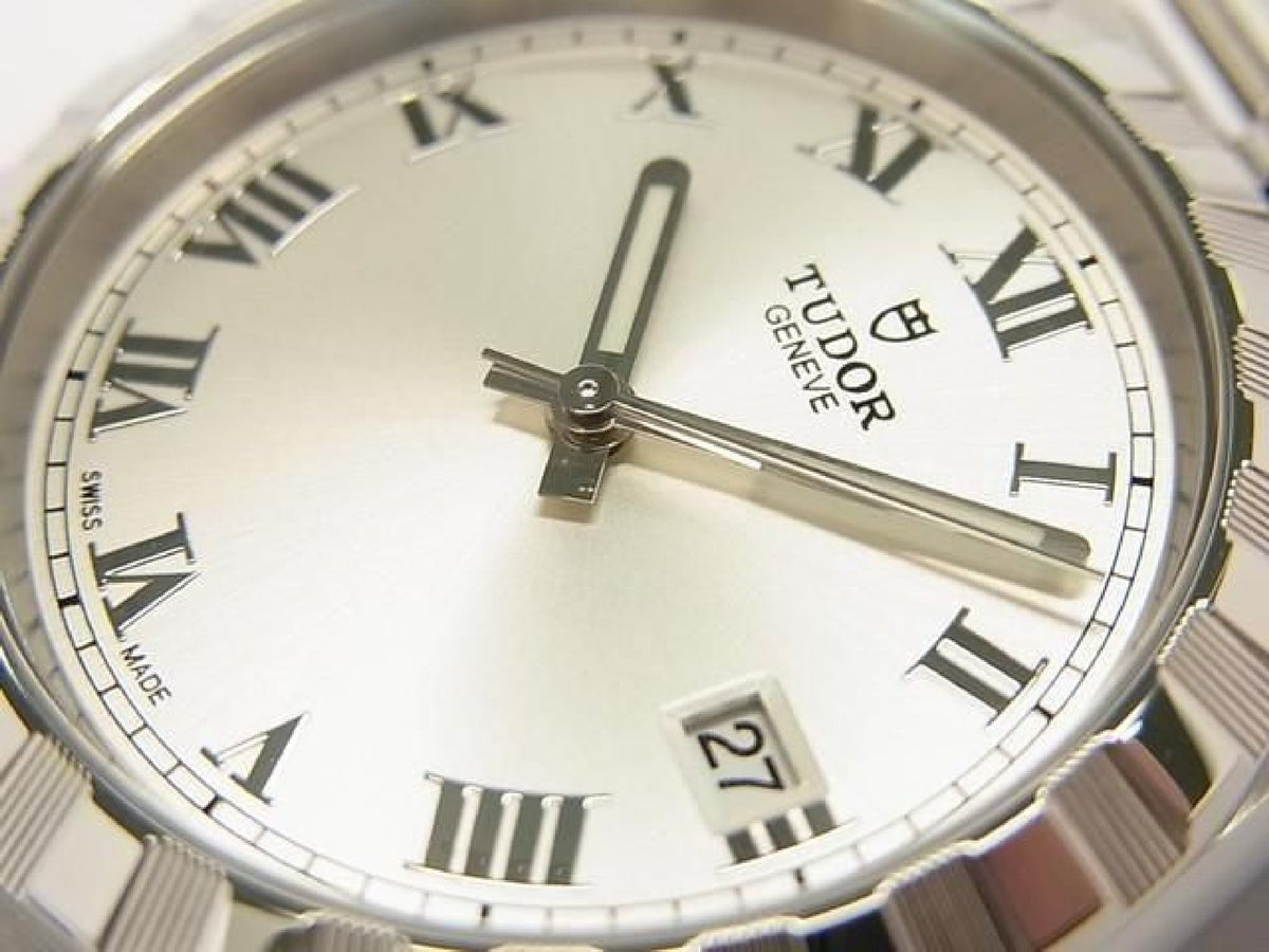 TUDOR Royal 38 MM quadrante argento 28500 Uomo 194241742 hannari-shop