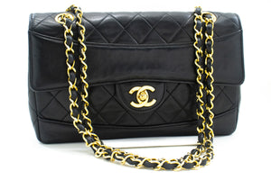 CHANEL Vintage Classic Chain Shoulder Bag Single Flap Quilted Lamb m81 hannari-shop