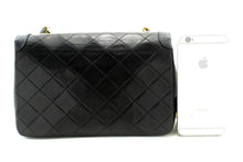 CHANEL Small Single Flap Chain Shoulder Bag Black Quilted Lambskin n03 hannari-shop