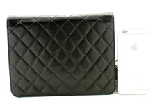 CHANEL Small Chain Shoulder Bag Clutch Black Quilted Flap Lambskin n93 hannari-shop